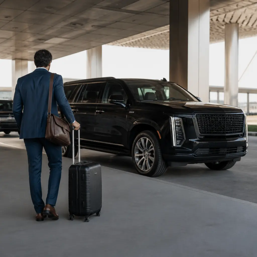 Private car pickup for airport transportation service in Manhattan